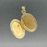 Estate 14K Y Gold Floral Locket Pendant - Walter Bauman Jewelers