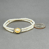 Estate 14K Y Gold Freshwater Pearl Double Strand Bracelet - Walter Bauman Jewelers