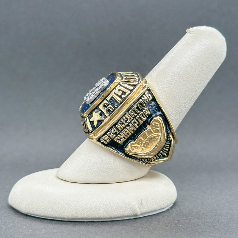Estate 14K Y Gold H-I/SI1-SI2 Diamond 1998 issued Don Mattingly Career Ring - Walter Bauman Jewelers