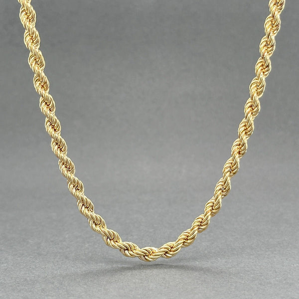 Estate 14K Y Gold Hollow 3.70mm 18” Rope Chain - Walter Bauman Jewelers