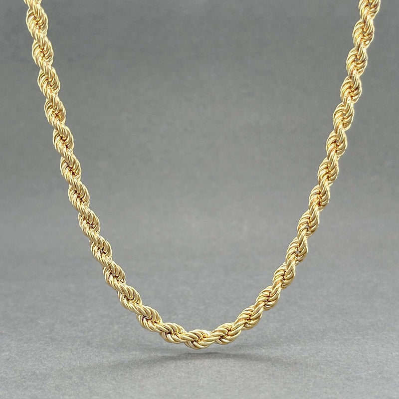 Estate 14K Y Gold Hollow 3.70mm 18” Rope Chain - Walter Bauman Jewelers