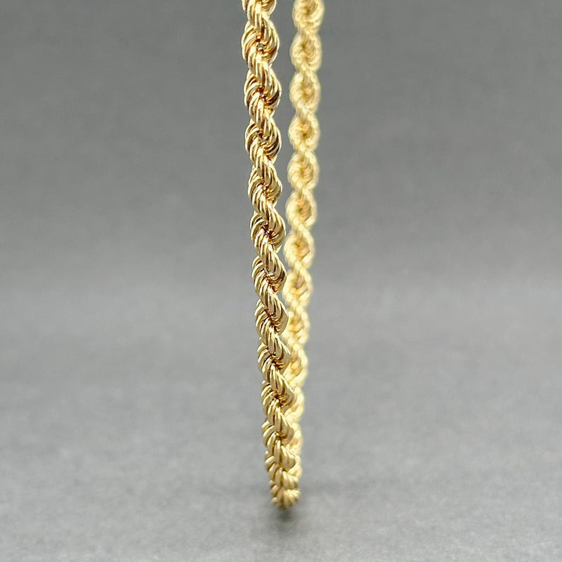 Estate 14K Y Gold Hollow 3.70mm 18” Rope Chain - Walter Bauman Jewelers