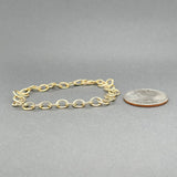 Estate 14K Y Gold Hollow Link Bracelet - Walter Bauman Jewelers