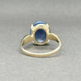 Estate 14K Y Gold Lab-Created Star Sapphire Ring - Walter Bauman Jewelers