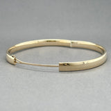 Estate 14K Y Gold Polished Bangle Bracelet - Walter Bauman Jewelers