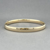 Estate 14K Y Gold Polished Bangle Bracelet - Walter Bauman Jewelers