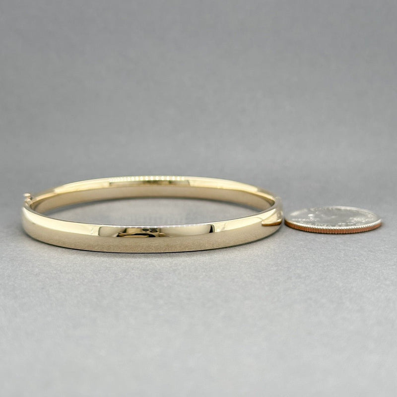 Estate 14K Y Gold Polished Bangle Bracelet - Walter Bauman Jewelers