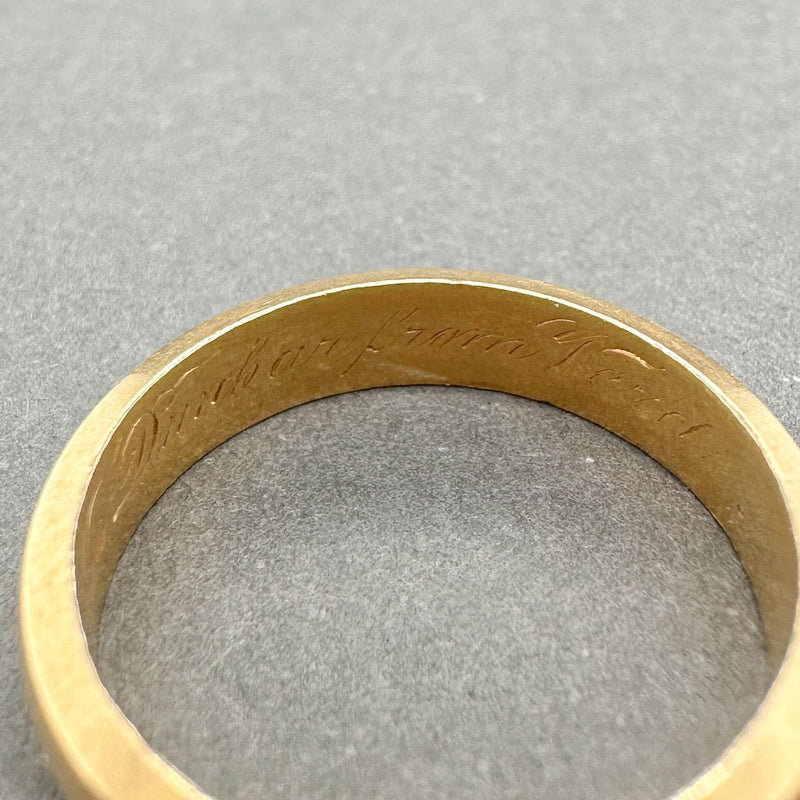 Estate 17K Y Gold Victorian Wedding Ring - Walter Bauman Jewelers