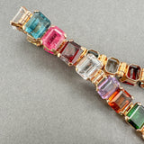 Estate 18K R Gold 45.53ctw Multi - Gemstone Bracelet - Walter Bauman Jewelers