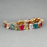 Estate 18K R Gold 45.53ctw Multi - Gemstone Bracelet - Walter Bauman Jewelers