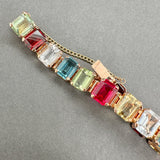 Estate 18K R Gold 45.53ctw Multi - Gemstone Bracelet - Walter Bauman Jewelers