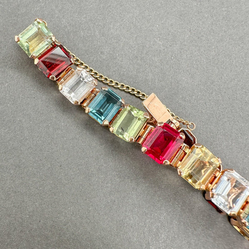 Estate 18K R Gold 45.53ctw Multi - Gemstone Bracelet - Walter Bauman Jewelers