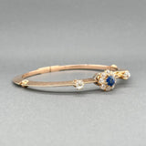 Estate 18K R Gold Victorian 0.94ct Sapphire & Diamond Bracelet - Walter Bauman Jewelers