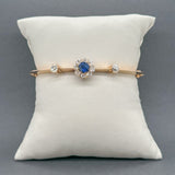 Estate 18K R Gold Victorian 0.94ct Sapphire & Diamond Bracelet - Walter Bauman Jewelers