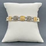 Estate 18K TT Gold 1.35ctw Sapphire & 1.40ctw Diamond Bracelet - Walter Bauman Jewelers