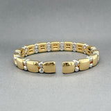 Estate 18K TT Gold 1.35ctw Sapphire & 1.40ctw Diamond Bracelet - Walter Bauman Jewelers