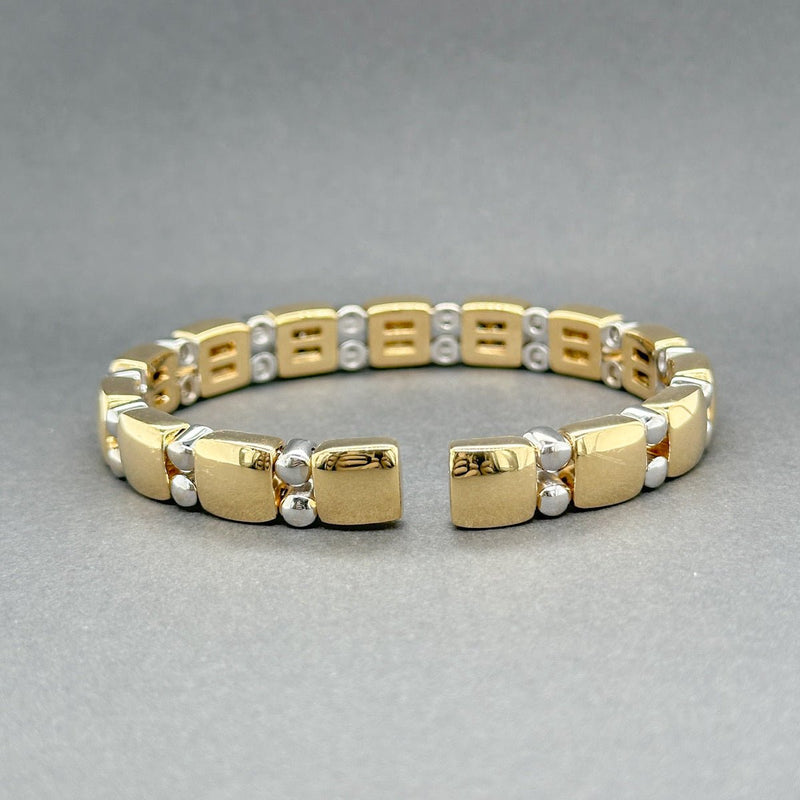 Estate 18K TT Gold 1.35ctw Sapphire & 1.40ctw Diamond Bracelet - Walter Bauman Jewelers