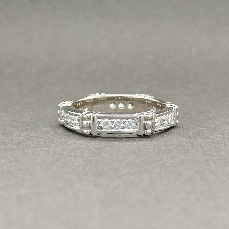 Estate 18K W Gold 0.44ctw H-I/SI1 Diamond Eternity Ring - Walter Bauman Jewelers