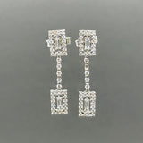 Estate 18K W Gold 0.47ctw G - I/SI1 - 2 Diamond Drop Earrings - Walter Bauman Jewelers