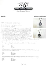 Estate 18K W Gold 0.80ctw G - H/VS1 - SI2 Diamond Cluster Pendant - Walter Bauman Jewelers