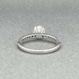 Estate 18K W Gold 0.91ctw G - H/VS1 - SI1 Diamond Eng. Ring - Walter Bauman Jewelers