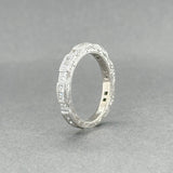 Estate 18K W Gold 0.92ctw G - H/SI1 - 2 Diamond Anniversary Ring - Walter Bauman Jewelers