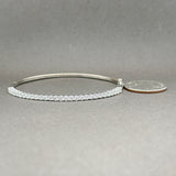 Estate 18K W Gold 1.61ctw G-H/SI1 Diamond Bangle Bracelet - Walter Bauman Jewelers