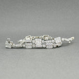 Estate 18K W Gold 1.67ctw H - I/VS2 - SI1 Diamond Link Bracelet - Walter Bauman Jewelers