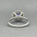 Estate 18K W Gold 1.88ct Tanzanite & 0.46ctw G - H/SI1 - 2 Diamond Ring - Walter Bauman Jewelers