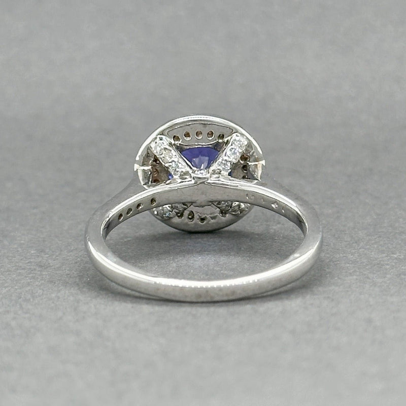 Estate 18K W Gold 1.88ct Tanzanite & 0.46ctw G - H/SI1 - 2 Diamond Ring - Walter Bauman Jewelers