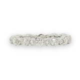 Estate 18K W Gold 1.9cttw H - I/SI2 Diamond Eternity Band - Walter Bauman Jewelers