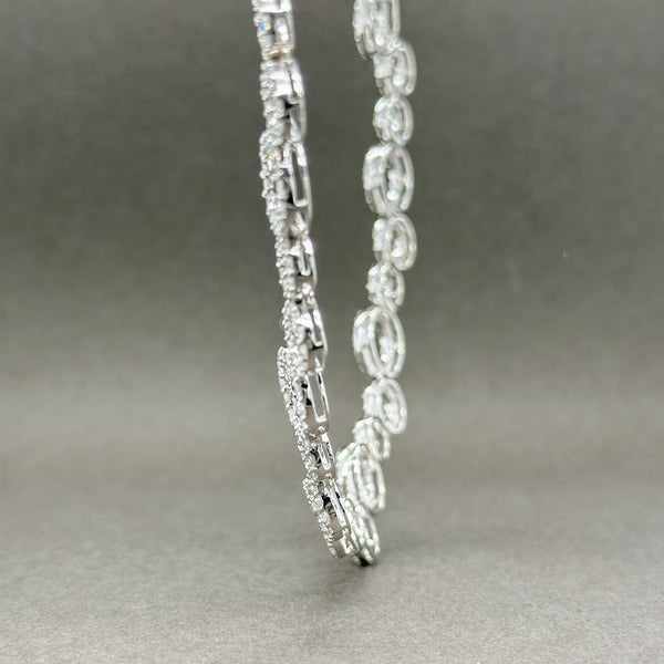 Estate 18K W Gold 2.86ctw G-H/SI1-2 Diamond Circle Necklace - Walter Bauman Jewelers