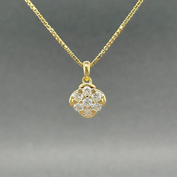 Estate 18K Y Gold 0.43ctw G/SI1 - 2 Diamond Pendant - Walter Bauman Jewelers