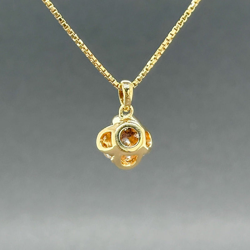 Estate 18K Y Gold 0.43ctw G/SI1 - 2 Diamond Pendant - Walter Bauman Jewelers