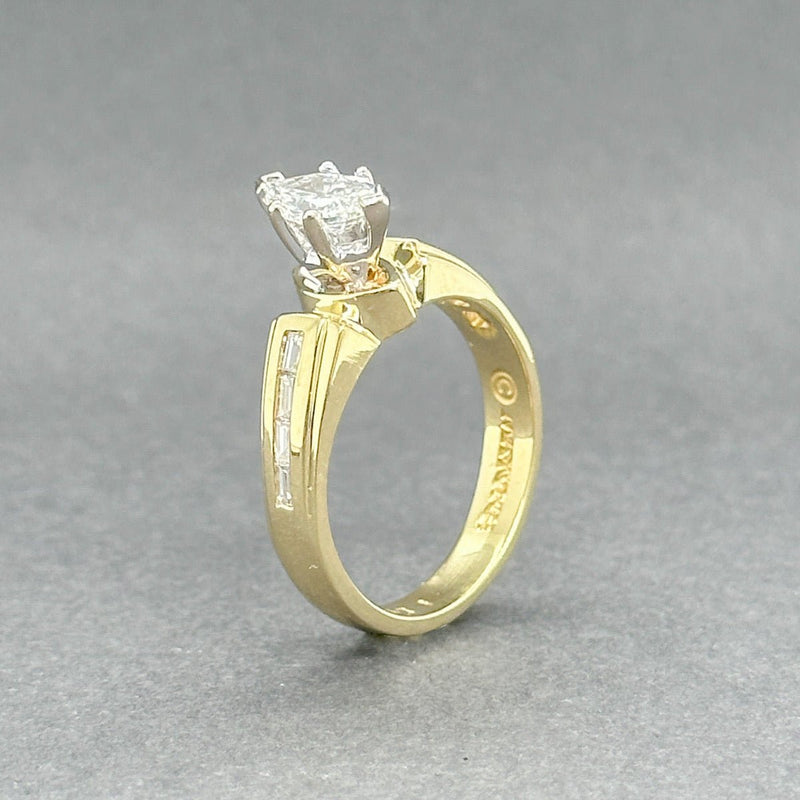 Estate 18K Y Gold 0.76ctw H - I/VS1 - 2 Diamond Eng. Ring - Walter Bauman Jewelers