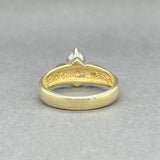 Estate 18K Y Gold 0.76ctw H - I/VS1 - 2 Diamond Eng. Ring - Walter Bauman Jewelers