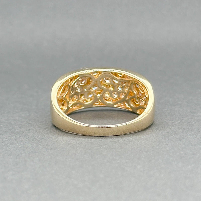 Estate 18K Y Gold 0.94ctw Fancy - I - K/SI1 - 2 Diamond Ring - Walter Bauman Jewelers