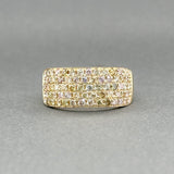 Estate 18K Y Gold 0.94ctw Fancy - I - K/SI1 - 2 Diamond Ring - Walter Bauman Jewelers