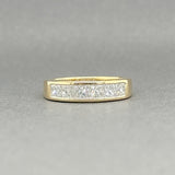 Estate 18K Y Gold 0.97ctw F - G/VS2 - SI1 Diamond Anniversary Ring - Walter Bauman Jewelers