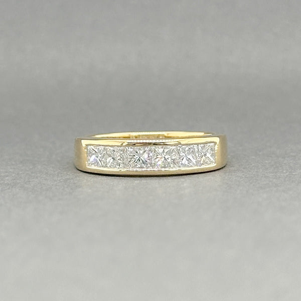 Estate 18K Y Gold 0.97ctw F - G/VS2 - SI1 Diamond Anniversary Ring - Walter Bauman Jewelers