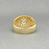 Estate 18K Y Gold 0.98ctw H/VS2-SI2 Diamond Dome Ring - Walter Bauman Jewelers