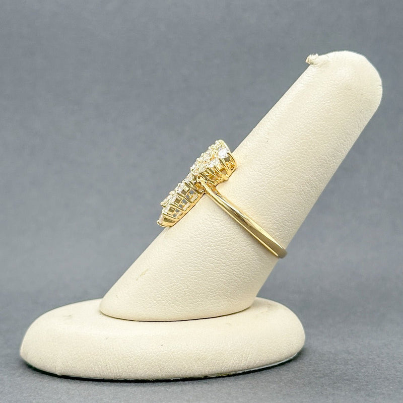 Estate 18K Y Gold 1.03ctw G - H/SI1 - 2 Diamond Ribbon Ring - Walter Bauman Jewelers