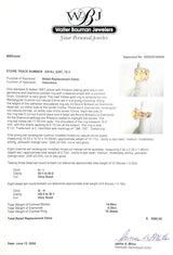 Estate 18K Y Gold 14.89ctw Citrine & 0.36ctw G - I/VS2 - SI2 Diamond Cocktail Ring - Walter Bauman Jewelers