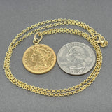 Estate 18K Y Gold 1897 Liberty Coin Pendant - Walter Bauman Jewelers