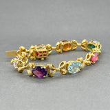 Estate 18K Y Gold 20.22ctw Multi - Gemstone Bracelet - Walter Bauman Jewelers