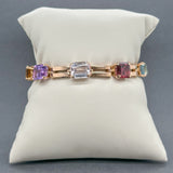 Estate 18K Y Gold 23.68ctw Multi - Gemstone Bracelet - Walter Bauman Jewelers