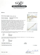 Estate 18K Y Gold 2.97ctw H - I/VS2 - SI1 Diamond Zipper Bracelet - Walter Bauman Jewelers