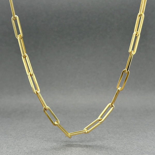 Estate 18K Y Gold 3.71mm 18” Paperclip Chain - Walter Bauman Jewelers