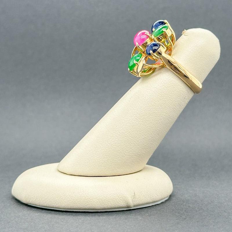 Estate 18K Y Gold 4.47ctw Multi-Gemstone Cocktail Ring - Walter Bauman Jewelers