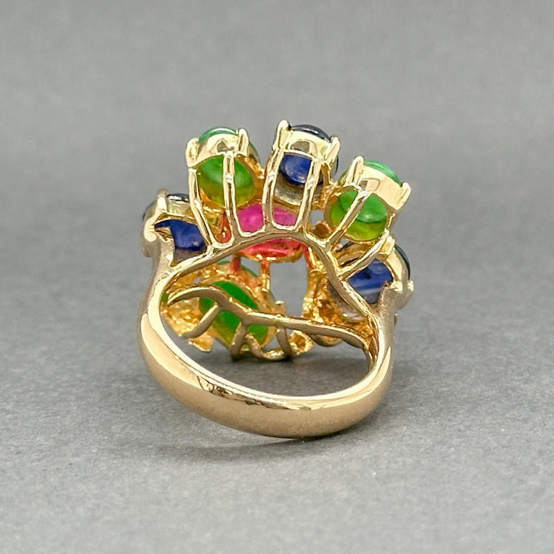 Estate 18K Y Gold 4.47ctw Multi-Gemstone Cocktail Ring - Walter Bauman Jewelers